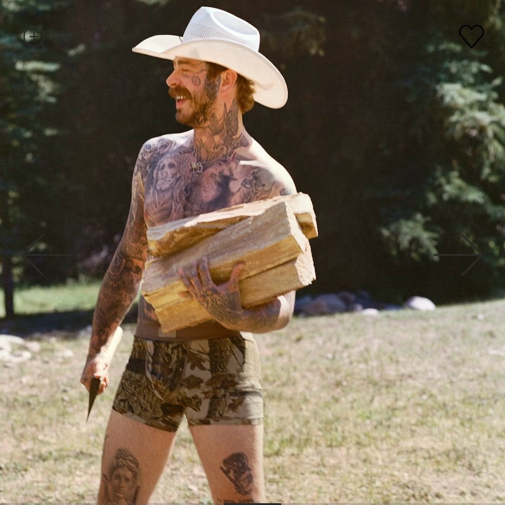 NWT Post Malone x Skims Realtree 3” boxer briefs